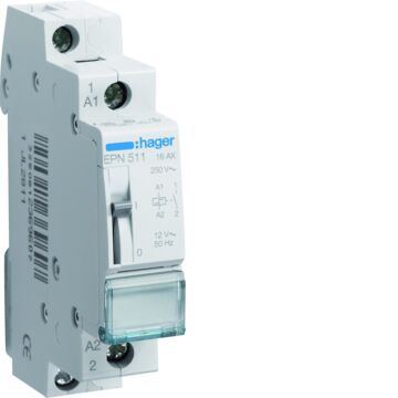 Impulsrelais 16 A, 1 Maak, 12 V Ac-HAGER