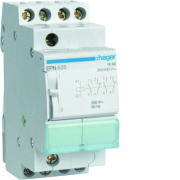 Impulsrelais 16 A, 2 Maak + 2 Verbreek, 230 V Ac-HAGER