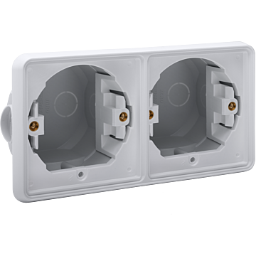 INBOUWKADER 2V HORIZONTAAL GRIJS-NIKO