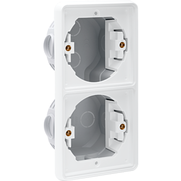 INBOUWKADER 2V VERTICAAL WIT-NIKO