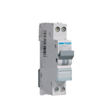 INSTALLATIEAUTOMAAT 1P+N 16 A B-KARAKTERISTIEK 6KA-HAGER