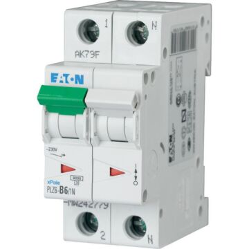 Installatieautomaat plz6 b6a 1p+n plz6-b6/1n-mw-EATON