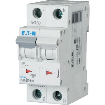 Installatieautomaat plzm-c16/1n-mw c 16a 1p+n 10ka-EATON