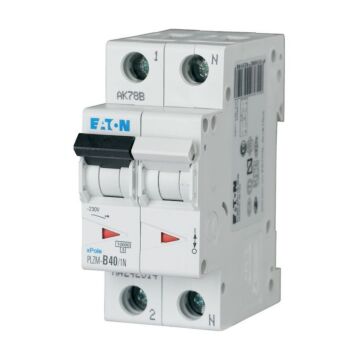 Installatieautomaat plzm-c40/1n-mw c 40a 1p+n 10ka-EATON