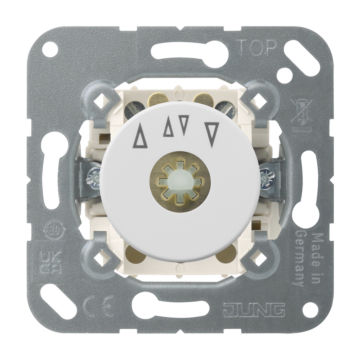Jalouzie draaisch./imp.gever 1p.knop wit-JUNG