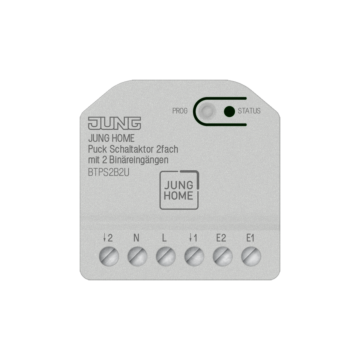 JUNG HOME Puck schakelactor 2-voudig met 2 binaire-JUNG