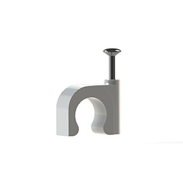 Kabelclip *bulk* 8,0 mm rond wit-JSL