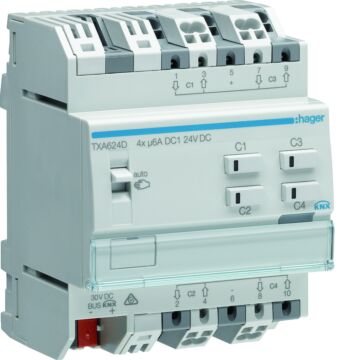 Knx Jaloezie-Actor 4-Voudig, 24 V Dc-HAGER