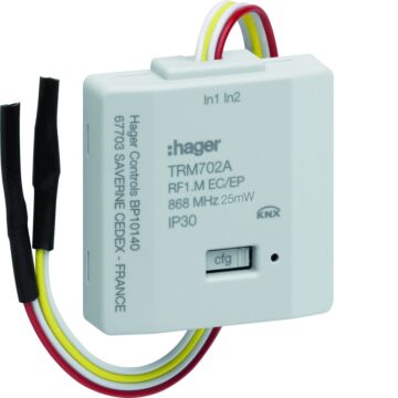 Knx-Rf Inbouwmodule, Batterij, 2-Voudig In-HAGER