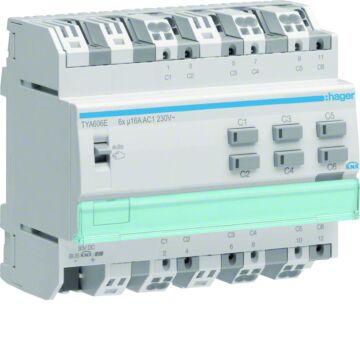 Knx Schakelactor 6-Vdg 16 A Capa Stroommeting-HAGER