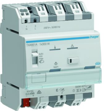Knx Universele Zelflerende Dimmer 1X 300 W-HAGER