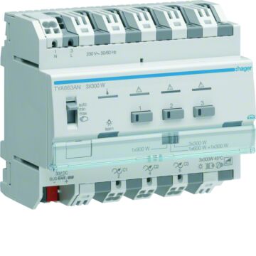 Knx Universele Zelflerende Dimmer 3X 300 W-HAGER