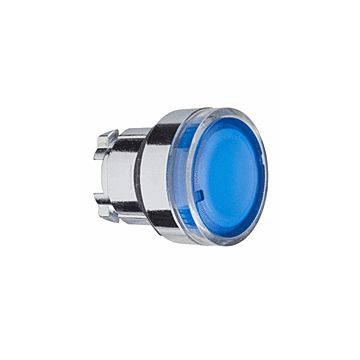 KOP VERL.DRUKKNOP ZB4-BW36 BLAUW-SCHNEIDER