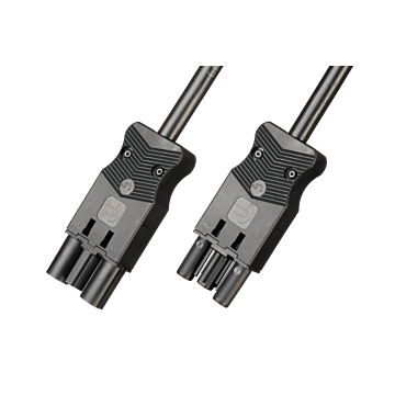 KOPPELSNOER 3P 1.5 MM2 ECA 3M ZWART ECA-ADELS