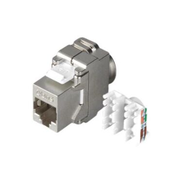 KSJ Cat.6A/7A "Short Width" Full-Shielded, 180°-GRAYLE