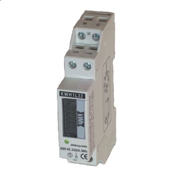 kWh Meter LCD 1 mod. 1 fase 32A-HK ELECTRI