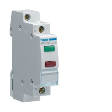 Ledsignaalmodule Groen + Rood, 12/48 Vac +Dc-HAGER