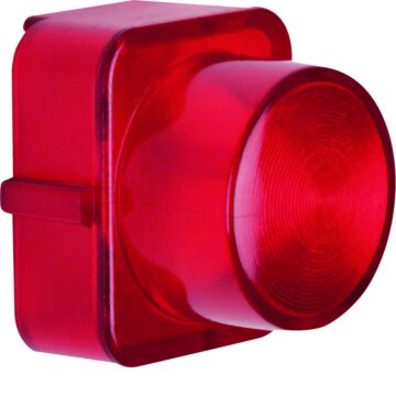 Lens Drukkn/Lichtsignaal-Ele E10 Rood Transparant-HAGER