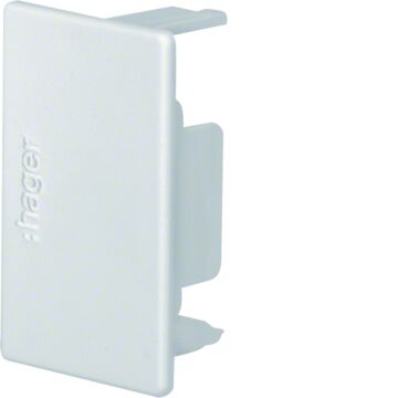 Lf, Eindplaat Voor Goot 30X45 Mm, Lichtgrijs-HAGER