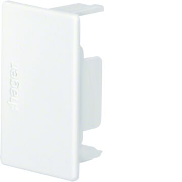 Lf, Eindplaat Voor Goot 30X45 Mm, Verkeerswit-HAGER