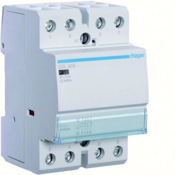 Magneetsch. 25 A, 3 Maak, 1 Verbreek, 12 V Ac 50Hz-HAGER
