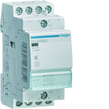 Magneetsch 25A 3 Maak 1 Verbreek Geruisarm 12 V Dc-HAGER