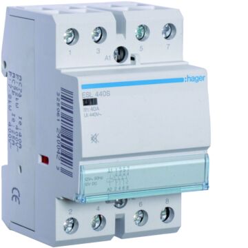 Magneetsch. 40 A 4 Maak Geruisarm 12V Ac/Dc 50Hz-HAGER