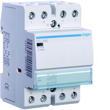 Magneetschakelaar 40 A, 4 Maak, 12 V Ac 50Hz-HAGER