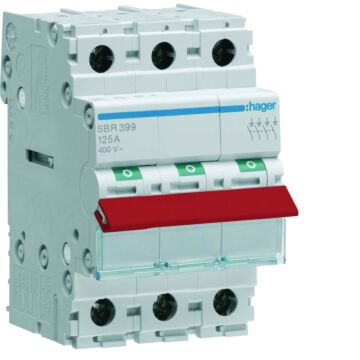 Modulaire Lastscheider 3-Polig 100 A, Rode Tuimel-HAGER