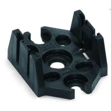 MONTAGEVOET VERDELER 3-POLIG ZWART-WAGO