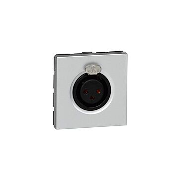 Mosaic XLR 3P neutric fem 2mod Alu-LEGRAND