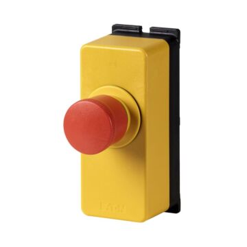 NOOD-STOP-/NOOD-UIT-drukknop, in behuizing, Paddestoelvormig, 30 mm, O-EATON