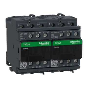 Omkeercontactor 18A 24Vdc-SCHNEIDER