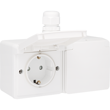 OPB. WD WCD DUBBEL+RA HOR.1XM20 WIT-NIKO