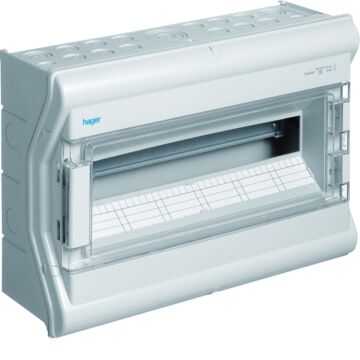 Opbouwverdvector Ip54(65) 418X302X151 Mm 1X18 Mod-HAGER