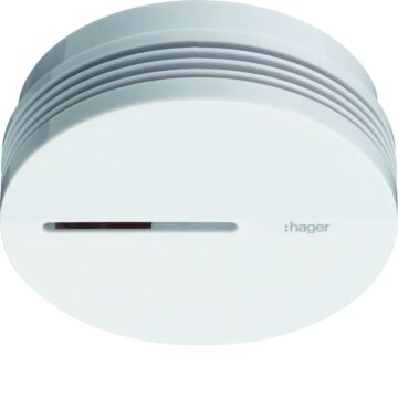 Optische Rookmelder Batterijgevoed (Lithium) Wit-HAGER