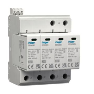 Overspanningsbeveiliging T1+T2 4-Plg Tn-S Tt 50 Ka-HAGER