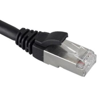 Patch kabel Cat.6A AWG26 LSZH molded zwart 15m-GRAYLE