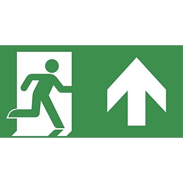 PICTOGRAM VLUCHTWEG OMHOOG/RECHTDOOR-ABB VANLIE