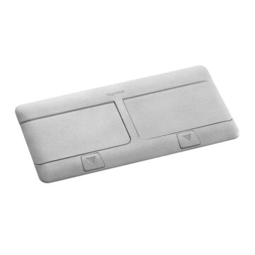 Pop-up box 8mod 2x4 mat alu-LEGRAND