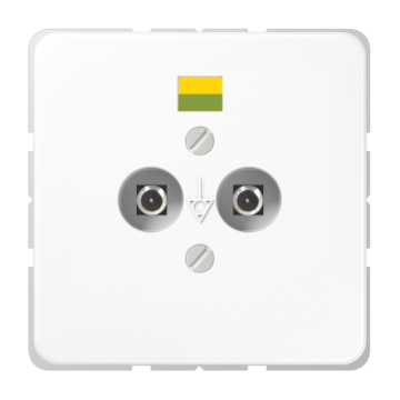 Pot.aard.contactds. CD500 alp.wit 2-vdg-JUNG