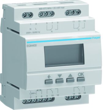 Programmakl Dig Multif 4X Wisselcontact Bluetooth-HAGER