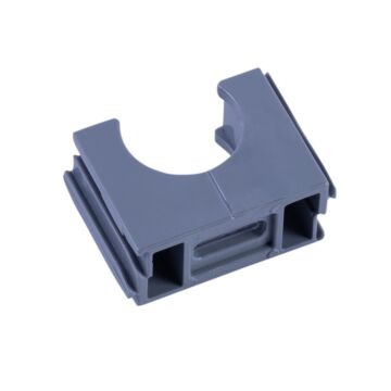PVC polfix+ klemblok 19mm dgrijs-PIPELIFE