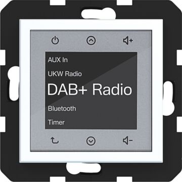 Radio Touch Dab+, Bluetooth, A.X/C.X, Mat Lichtwit-HAGER