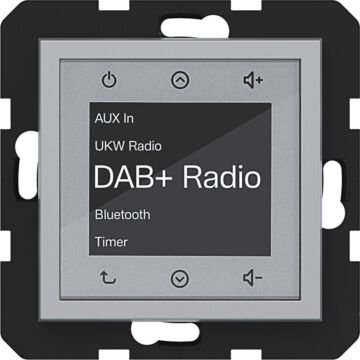 Radio Touch Dab+, Bluetooth, A.X/C.X, Titaan-HAGER