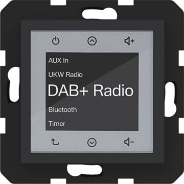 Radio Touch Dab+ Bluetooth A.X/C.X Nachtzwart Mat-HAGER