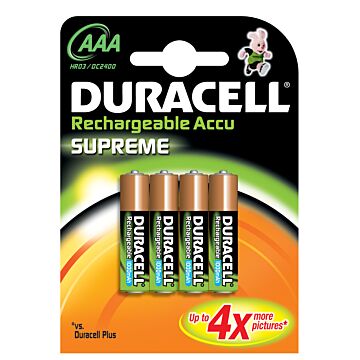 RECHARGEABLE AAA HR03 ULTRA 1,2V 900MAH (BLISTER À-DURACELL