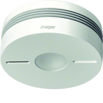Rook-Hittemelder Rf-Koppelbaar Wit Lithium Batt-HAGER