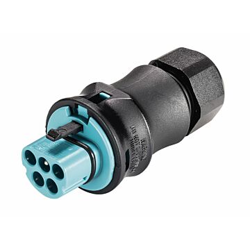 RST20I5S MALE CONNECTOR 5-POLIG TURQUOISE-WIELAND