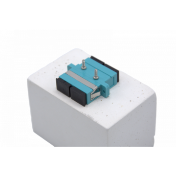 SC ADAPTOR DUPLEX MM OM3 Aqua-GRAYLE